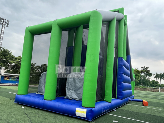 Sport Game Crazy Jumping Pillow Jump Tower Freefall Inflatable Jump Air Bag With Platform For Inflatable 5K Obstacle