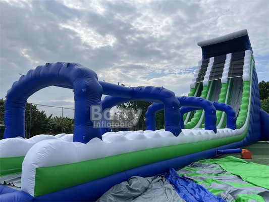 Commercial Grade Custom Made 30x9x13m Wave Giant Inflatable Water Slide For Kids Adults Hot In 5km Inflatable Run