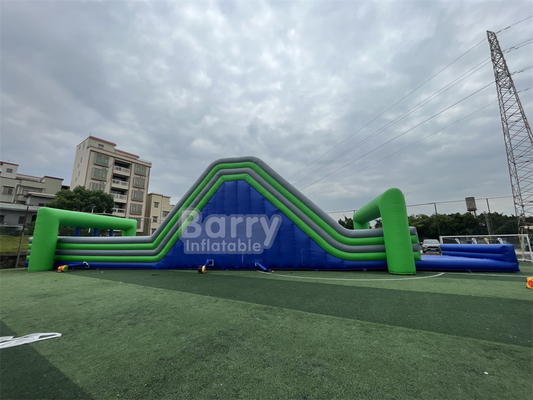 Kids Adults Obstacles Course Sports Theme Game Insane 5k Destination Inflatable Fun Finish Line 33m Giant Water Slide