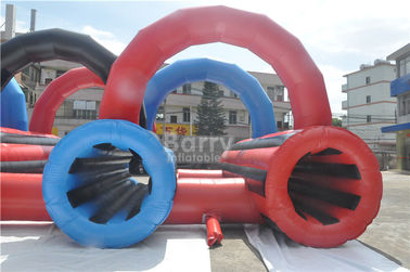 Customzied Insane 5k Inflatable Run Obstacles For Adults , Event Giant Crawling Tunnel