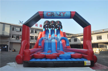 Crazy Fun Inflatable 5k Run Finish Line , Giant Inflatable Obstacle Course for Adults