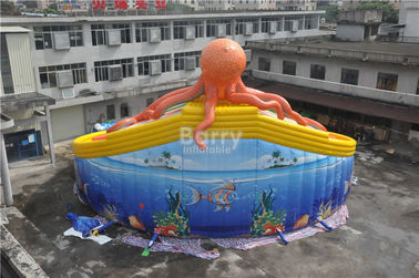 Customized Swimming Pool Octopus Water Slide , Giant Water Slide For Swimming Pool