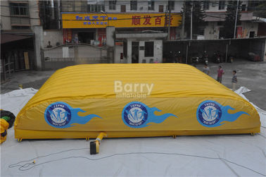 Exciting Outdoor Inflatable Sports Games Inflatable Jump Air Bag For Skiing , Bike Jump Air Bag Stunt
