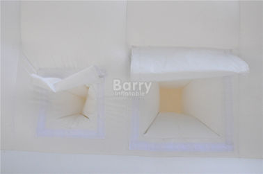 White 15x15M Inflatable Tent , Custom Made Led Inflatable Party Tent Cube For Event