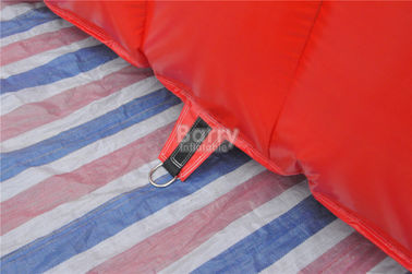 Waterproof PVC Red Cool Spider Design Giant Inflatable Football Tunnel , Inflatable Tunnel Tent