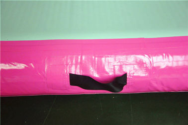Pink Small Blow Up Gymnastics Mat , Inflatable Tumble Track For Home