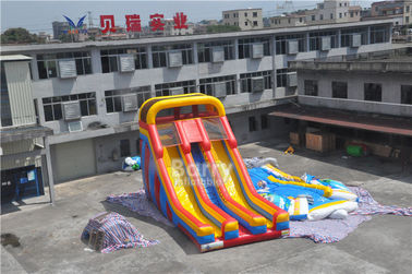 ALI Commercial Inflatable Slide , double lane event inflatable dry slide for kids party