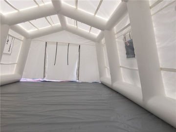 PVC Air Tight White Inflatable Emergency Tent , Hospital Inflatable Army Medical Tent