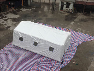 PVC Air Tight White Inflatable Emergency Tent , Hospital Inflatable Army Medical Tent