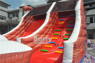 Attractive Commercial Inflatable Combo Pirate Ship , Bouncy Castle Slide With Obstacle Course