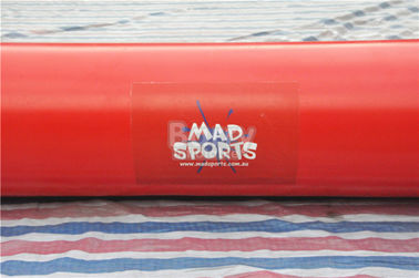 Red Air Sealed Big Inflatable Football Field , Inflatable Soccer Court