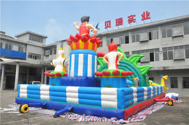 15x8M  Inflatable Toddler Playground With Printing Logo / Backyard Obstacle Course