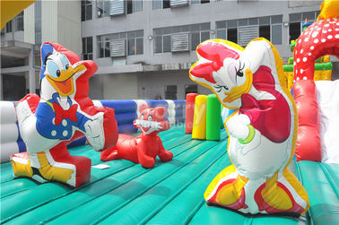 Sport Theme Inflatable Bouncy Castle , 0.55 mm PVC Childrens Indoor Play Equipment