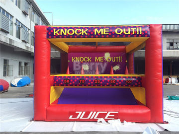 Amusement Park Kids Inflatable Interactive Games Knock Me Off And Out