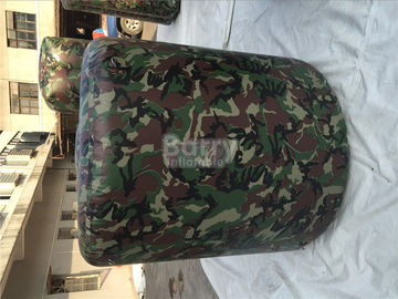 Customized camouflage Inflatable Sports Games / Inflatable Paintball Bunkers for Shooting Games