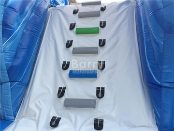 Duable Rainbow Inflatable Water Slide For Children , Giant Inflatable Playground