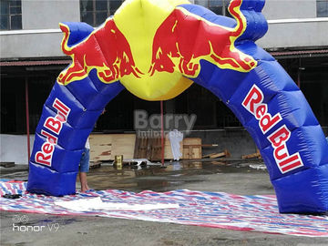 Unique Print Commerical Advertising Red Bull Inflatable Arches For Opening Ceremony