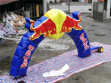 Unique Print Commerical Advertising Red Bull Inflatable Arches For Opening Ceremony