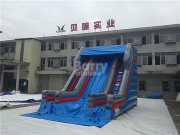 Small Single Lane Commercial Inflatable Slide On Land For Outdoor 7*5m