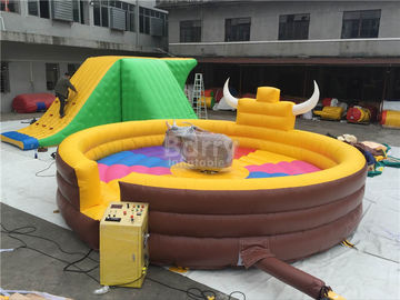 Funny Large Inflatable Mechanical Bull Games For 1 People  , Inflatable Rides