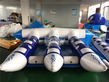 Exciting Inflatable Water Toys , Towable Inflatable Flyfish Banana Boat For Sea