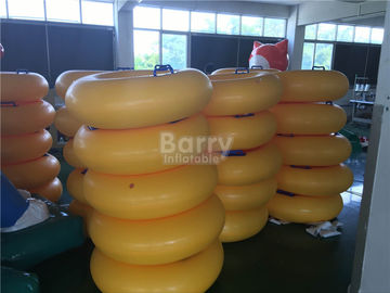Mini Inflatable Water Toys For Adults , Orange Inflatable Swim Ring