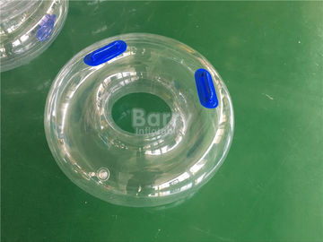 Transparent Single Tube , Amusement Float Toys Inflatable Water Swimming Ring