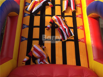 Exciting Inflatable Interactive Games , Commercial Grade Inflatable Sticky Wall