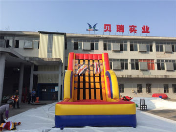 Exciting Inflatable Interactive Games , Commercial Grade Inflatable Sticky Wall