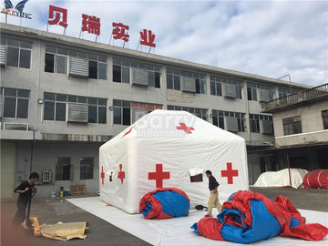 Promotion White Red Cross Outdoor Medical Inflatable Tent With Logo Printing