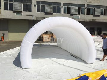 White Air Tight Inflatable Event Tent , Diy Inflatable Tunnel Tent With LED
