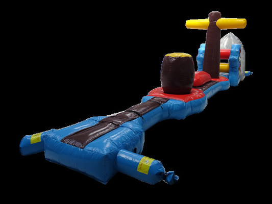 Personalized 12M Shark Pirate Peril Pool Inflatable Obstacle Course For Exciting Water Fun At Beaches And Pools
