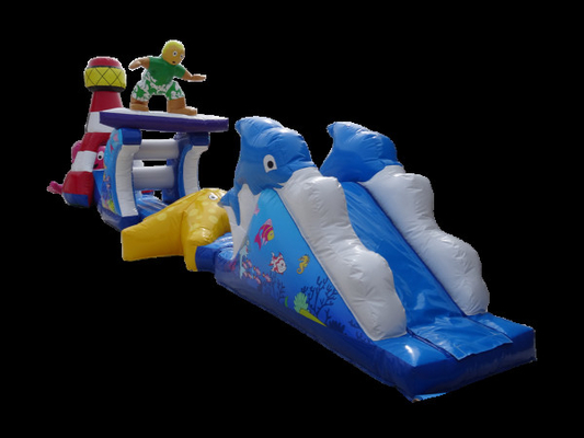 17M Sea Splash Pool Inflatable Obstacle Courses On Water For Chidren And Adults
