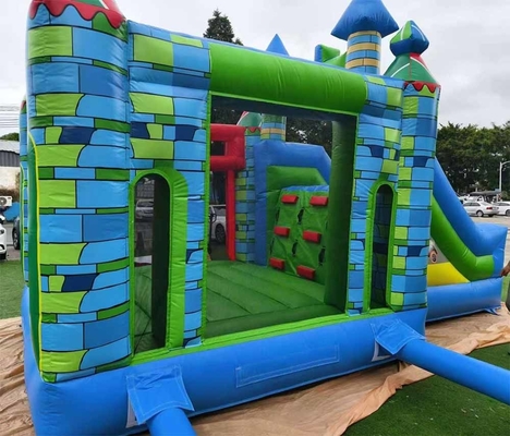 Fast Shipping Inflatable Bouncer PVC Material Combo Bounce House With Slide And Basketball Hoop