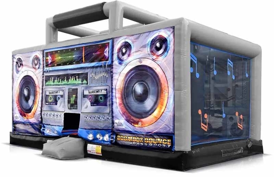 PVC Outdoor Inflatable Boom Box Bounce House Disco Dome Bounce Castle For Party Event