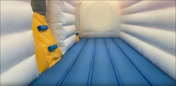 Custom Logo Printed Airplane Bounce House Combo Unit With Slide Repair Kit Included