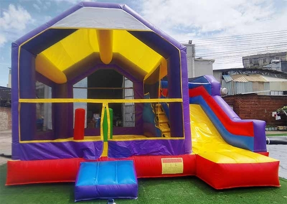 Customized Kids Bounce House With Slide & Basketball Hoop Combo