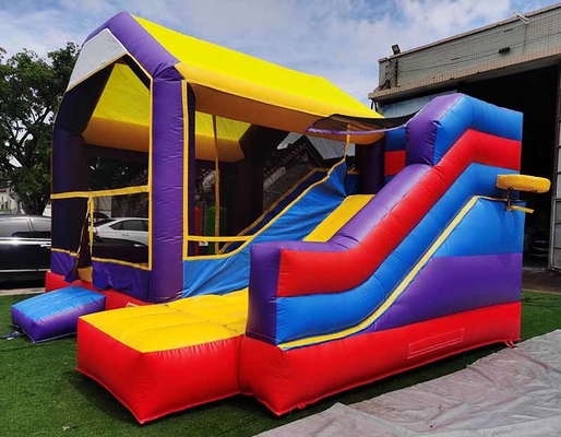 Customized Kids Bounce House With Slide & Basketball Hoop Combo