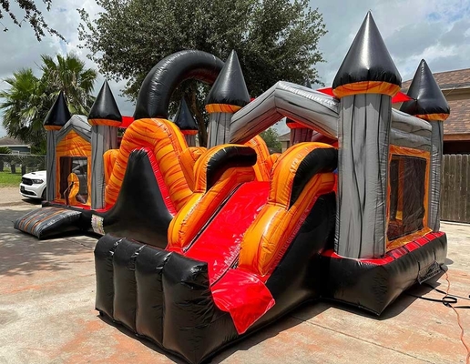 Customized Obstacle Course Bounce House Combo For Kids Indoor Outdoor Amusement