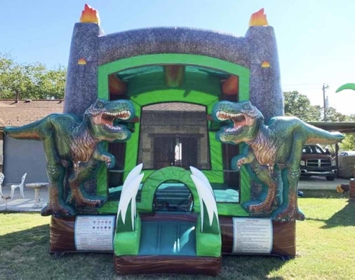 Customized Inflatable Bouncer PVC Material Dinosaur Bounce House For Kids