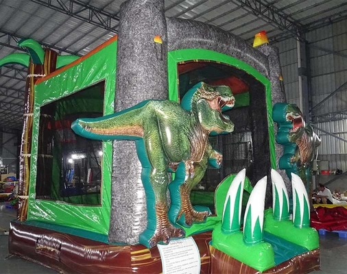 Customized Inflatable Bouncer PVC Material Dinosaur Bounce House For Kids