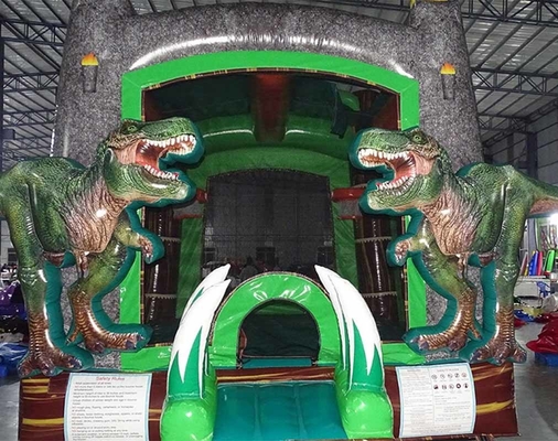 Customized Inflatable Bouncer PVC Material Dinosaur Bounce House For Kids