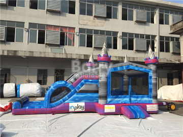 0.55mm PVC Tarpaulin Inflatable Bounce House Slide Combo For Kids