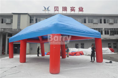 Outdoor Big Event Advertising Inflatable Tent , Red And Blue Portable Air-Saeled Tent