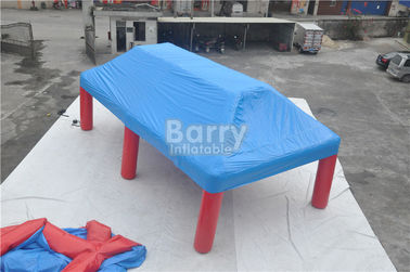 Outdoor Big Event Advertising Inflatable Tent , Red And Blue Portable Air-Saeled Tent