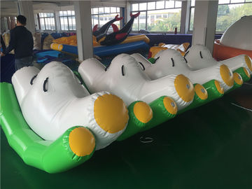 3*2*1.5m Green Inflatable Seesaw / Blow Up Toys For Pool In Hot Summer