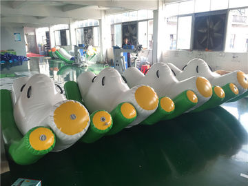 3*2*1.5m Green Inflatable Seesaw / Blow Up Toys For Pool In Hot Summer