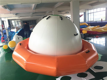 Double-Tripple Stitch Inflatable Water Toys For Summer , Blow Up Satumn UFO