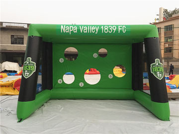 0.6mm PVC Tarpaulin Inflatable Sports Games , Blow Up Soccer Goal For Fun