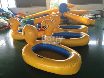 Big Yellow Duck Animal Floats Inflatable Water Toys For Pool with Logo Printing